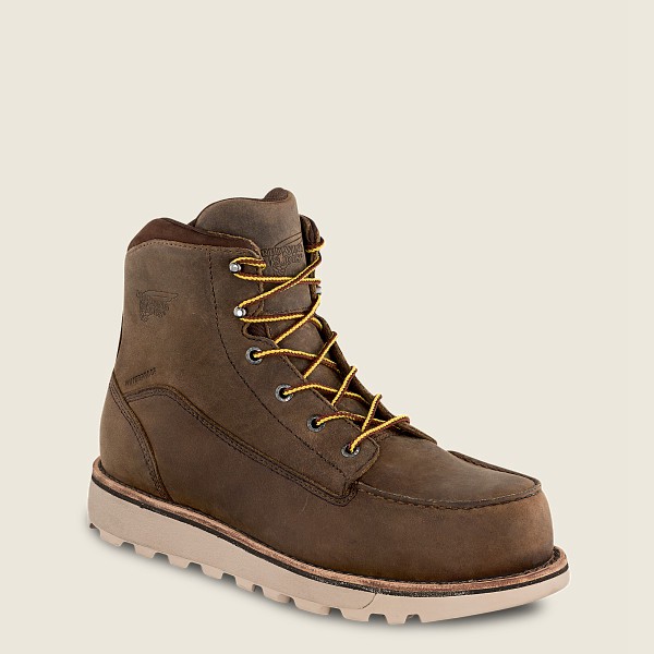 Botas de Seguridad Red Wing Hombre Kaki - Traction Tred Lite - 6-Inch Waterproof Toe - 472-LQTICZ